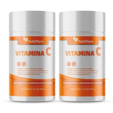 Imagem de Kit 2x Vitamina C 580mg 60 Cápsulas TuttiFlora