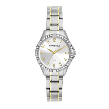 Imagem de Relógio MONDAINE feminino analógico bicolor 32772LPMVBE3