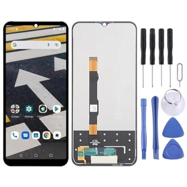 Imagem de YUNCHAO Acessórios telefônicos Para a tela LCD CAT S53 com conjunto completo do digitalizador (preto) Substituição do telefone celular