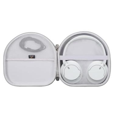 Imagem de Aproca Capa cinza portátil para fones de ouvido sem fio Sony WH-CH720N / Anker Soundcore Space One com cancelamento de ruído (apenas capa)