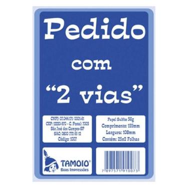 Imagem de Bloco Pedido 1/36 Tamoio 2 Vias 25x2 Folhas 1007