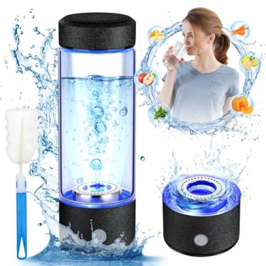Imagem de WIYYH Garrafa De Água Hidrogênio, Gerador Com Tecnologia Avançada Spe Pem, Ionizador Portátil Alta Eficiência 420 Ml Para Escritório, Viagens, Condicionamento Físico E Hidratação Diária