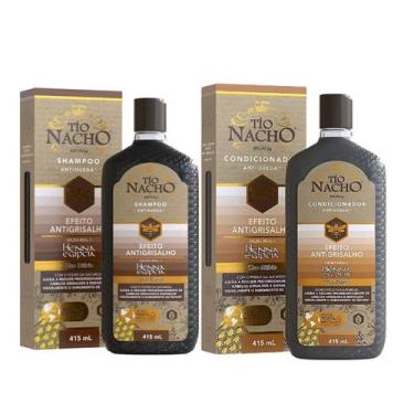 Imagem de Kit Shampoo e Cond Efeito Antigrisalho 415ml - Tio Nacho - Genomma