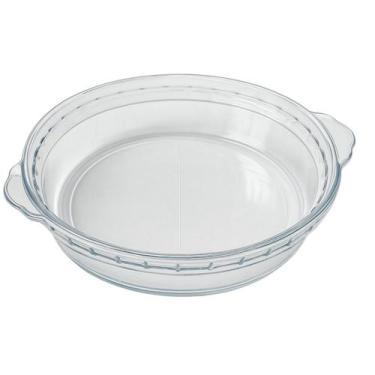 Imagem de Assadeira Refratário De Vidro Redonda 20cm Transparente - Thika