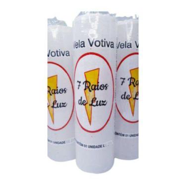 Imagem de Kit 3 und Velas Votivas Brancas 7 dias - 210 gr cada - Sete Raios de L