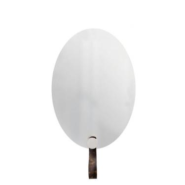 Imagem de Espelho Funcional Hook Branco Com material sintético Rajado 60 X 40 Cm