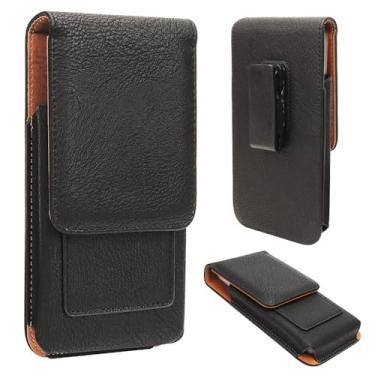 Imagem de Covthch Coldre de couro para Cricket Outlast 5G / AT&T Motivate Pro 5G / Cricket Icon 6 / AT&T Verge /Cricket Magic 2 5G capa carteira, capa de telefone com clipe de cinto e suporte de cartão para a