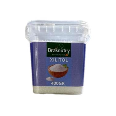 Imagem de Brasnutry Xilitol Natural em Pó, Adoçante Cristalizado, 400g
