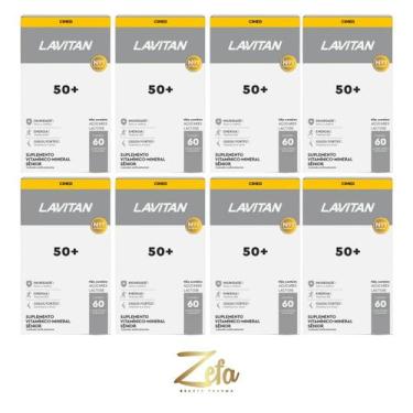 Imagem de Kit 08 Suplemento Alimentar Lavitan 50+ 60Comp - Cimed