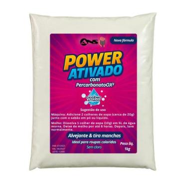 Imagem de Percarbonato de Sódio Power Ativado Máxima Eficiência Lava Roupas 1kg 