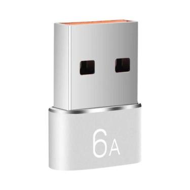 Imagem de Adaptador OTG USB-C Macho Para Tipo-C Fêmea NNBILI 120W 6A Conversor D