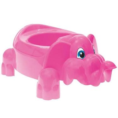 Imagem de Penico Troninho Elefante rosa Paramount 38x23x16,5
