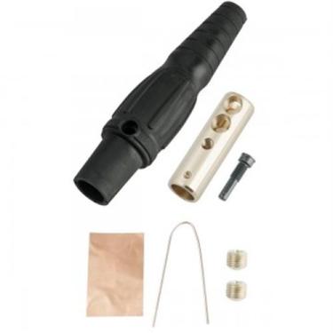 Imagem de Conector Cam Lock Femea De Linha Preto - OneLight
