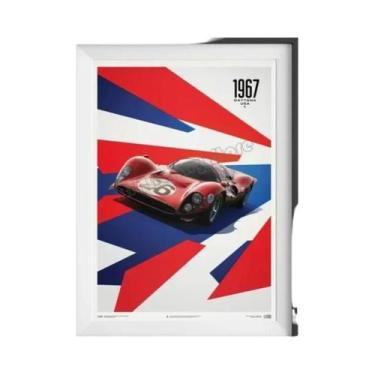 Imagem de Pôster Retrô De Carro Clássico, 24 Horas De Le Mans, Arte De Parede, P