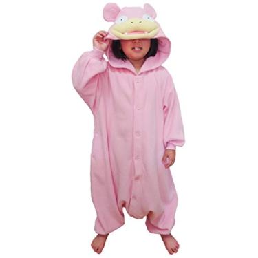Imagem de SAZAC Kigurumi - Pokemon - Slowpoke - Onesie Jumpsuit Halloween Costume -Kids Size (5-9 Year Old)
