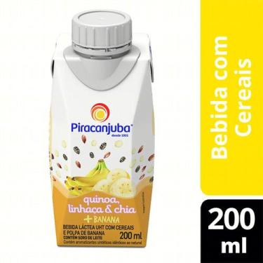 Imagem de Bebida Lactea com Cereais Piracanjuba sabor Banana 200ml