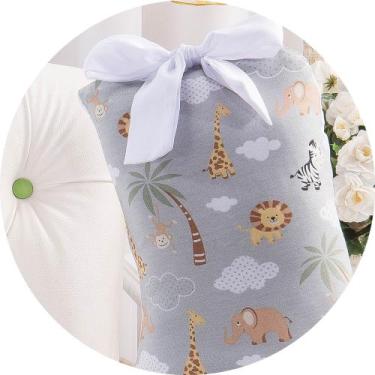 Imagem de Almofada para amamentação bebê - ( áfrica) safari cinza - MEDINA CONFE