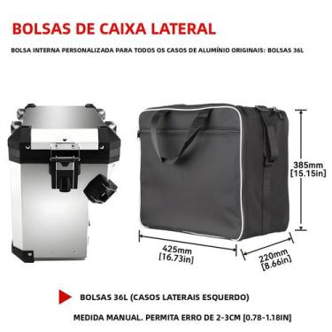 Imagem de Bolsa De Sela Interna Para Motocicleta BMW R1200GS F800GS Adv R1250GS 