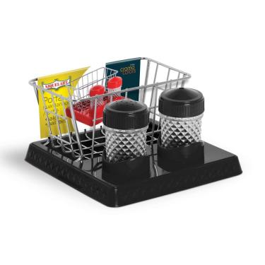 Imagem de Porta Guardanapo, Sachê, Saleiro, Paliteiro Preto