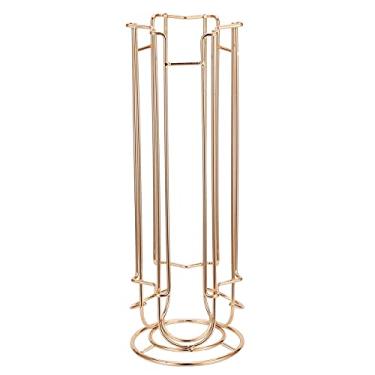 Imagem de Yctze Suporte para Cápsula de café - Rack de Armazenamento de Cafeteira de Arame de Ferro para 18pcs - Organizador Elegante para Casa e Escritório Design Cromado para Fácil Limpeza (Ouro)