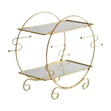 Imagem de FytStycale Organizador de maquiagem para banheiro, suporte para cosméticos, perfume, penteadeira, armazenamento de cosméticos para mesa, Branco