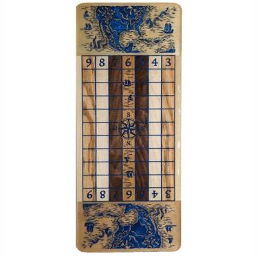 Imagem de Sage Stones Strategy Board Game - Dice and Stones Wooden Gameboard Art Display, 2-6 Players