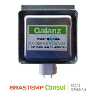 Imagem de Magnetron M24FB-610A W10160035 para Micro-ondas Brastemp Consul BMG45A