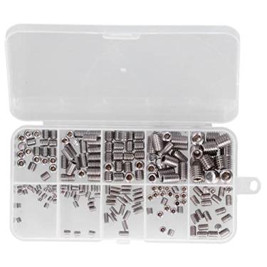 Imagem de ZJchao Parafuso de Ajuste, 220 Pcs M3 a M8 Parafusos Hexáticos Parafusos Allen Com Caixa de Armazenamento para Instrumento Preciso para Fixação de Conexão de Perfis de Alumínio (-220pcs)