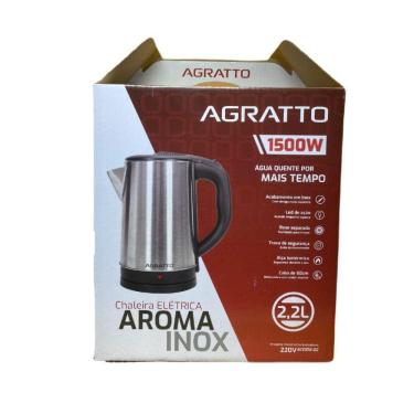 Imagem de Chaleira Elétrica Agratto 2,2L Inox 220V Novo