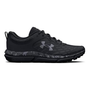 Imagem de Under Armour Charged Assert 10 Tênis de corrida masculino camuflado, (001) Preto/Preto/Cinza Pitch, 41
