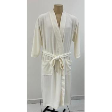 Imagem de Roupão Unissex Atoalhado Poa 100% Algodão (M)