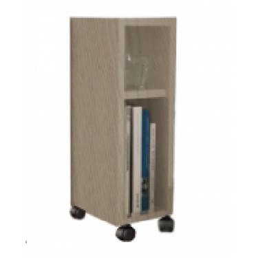 Imagem de Mesa De Cabeceira Nicho em Mdf Madeirado Com Rodizio