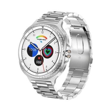 Imagem de Relógio Inteligente Clássico Masculino Com Tela HD AMOLED, GPS, NFC, À