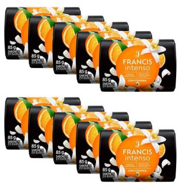 Imagem de Kit Francis Sabonete em Barra Intenso Flor de Laranjeira 85g - 10 Unid