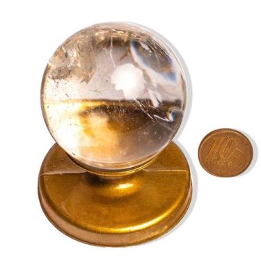 Imagem de Esfera Cristal Pedra Natural 45 a 50mm 130 a 170g Tipo A - CristaisdeC