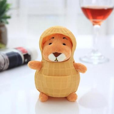 Imagem de 12cm engraçado macio pelúcia rato recheado escondido no amendoim Lov -