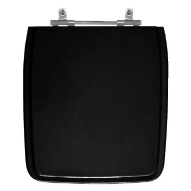 Imagem de Assento Laqueado Anturius Preto Tampa Vaso Luzarte Em Mdf