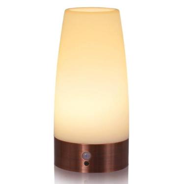 Imagem de Luz noturna com sensor de movimento Betus Retro Luminária de mesa de c