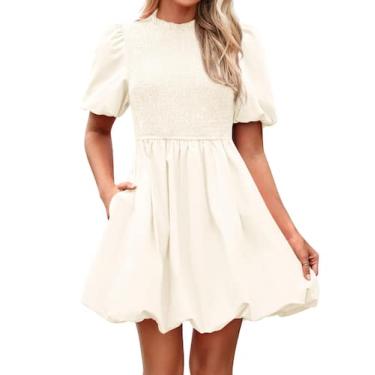 Imagem de Vestido feminino KIRUNDO com avental de verão Mini 2025 de algodão dam