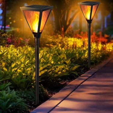 Imagem de Lanterna Solar Flame iBaycon, pacote com 2, 71 cm, à prova d'água