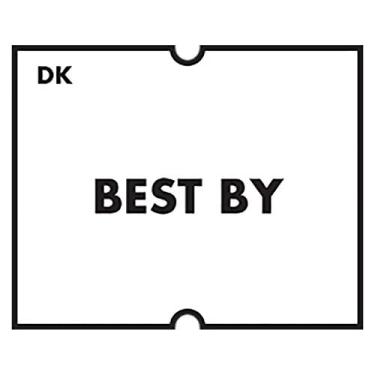 Imagem de DayMark Safety Systems Etiqueta permanente IT120514 Date Coder, Best by, para pistola de marcação de 2 linhas DM4 SpeedyMark 20, branca, 8.000 etiquetas