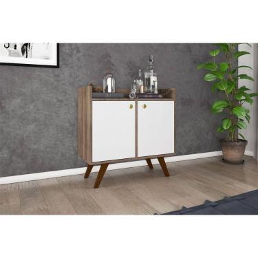 Imagem de Aparador De Sala Jantar Rt 3112 C- 2 Portas Rustico-off White - Movelbento