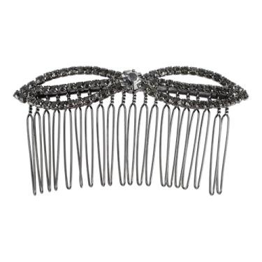 Imagem de Generic 1 peça de pente de cabelo feminino estreito semicírculo ferramenta de inserção para cabelo ondulado cacheado preto