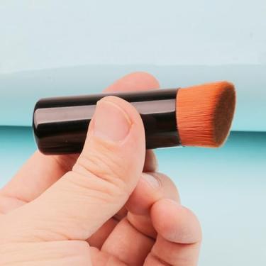 Imagem de Pincel de base, pincel de blush, pincéis de maquiagem, aplicador de pó solto, pincel corretivo, 2 peças