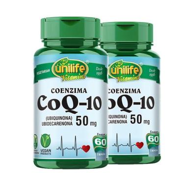 Imagem de Kit 2 Coenzima Coq-10 - 50 Mg 60 Capsulas Veganas