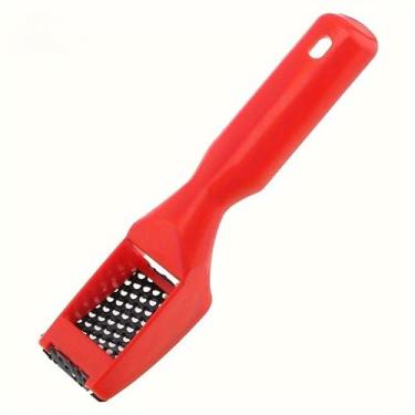 Imagem de Plaina de arquivo curvada portátil - construção de plástico e metal durável vermelha, operação manual para marcenaria e artesanato