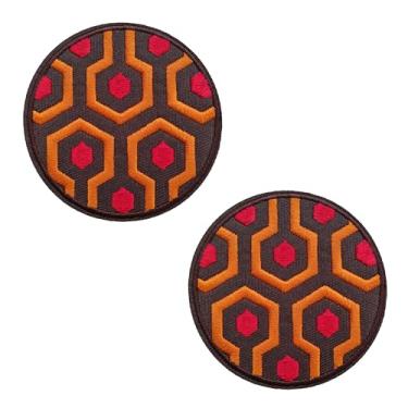 Imagem de KLORIZ 2 peças de cobertor de hotel com estampa bordada a ferro em remendos de filme de terror acessórios para jaquetas, mochilas, jeans, Halloween