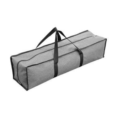 Imagem de Zxpjkyu Bolsa de Armazenamento Impermeável para Equipamentos de Camping, Cinza, Dobrável, para Sacos de Dormir, Portátil, Leve, Oxford, 80x25x25cm
