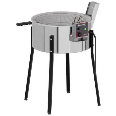 Imagem de Fritadeira Tacho Elétrica Metalcubas 15 Litros 5500w Cuba De Alumínio 220V Tfre 15 Alm