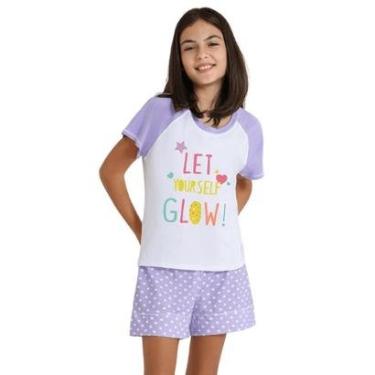 Imagem de Pijama Juvenil Verão Menina Raglan Poa Lupo-Feminino